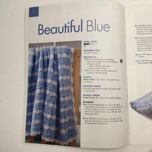 Annie's Crochet Sweet & Simple Baby Blankets Glenda Winkleman 6 Cuddly Projects - Picture 4 of 10